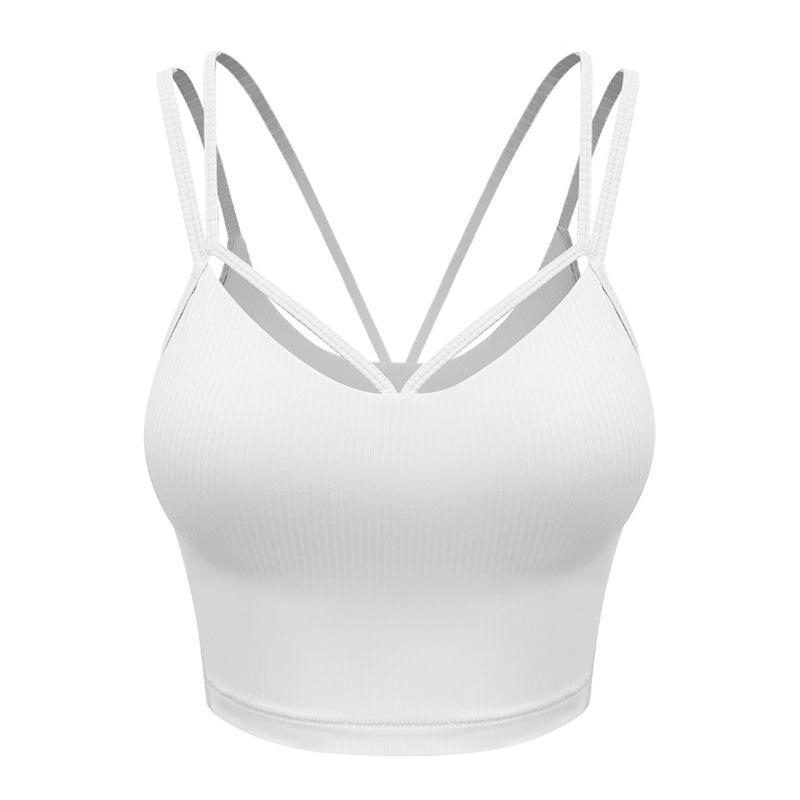 Lulu Cloud-Feel Women's Shock-Absorbing Camisole Sports Bra for Yoga and Fitness.