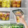 Kitchen Refrigerator Storage Box Fridge Organizer With Lids And Handles Fruit Boxes Drain Basket Storage Containers Pantry