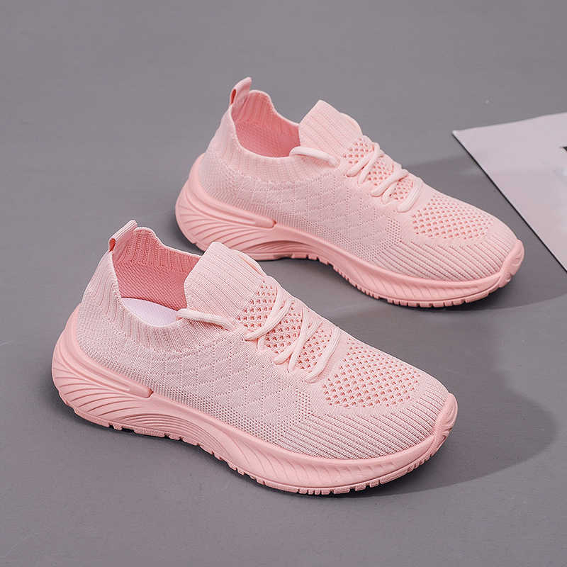 Fashion Plateforme Thick Bottom Colored Woman Shoes Woven Sneakers Women Red Tenis Fitness Sports Athletics Due To Pas Cher Team