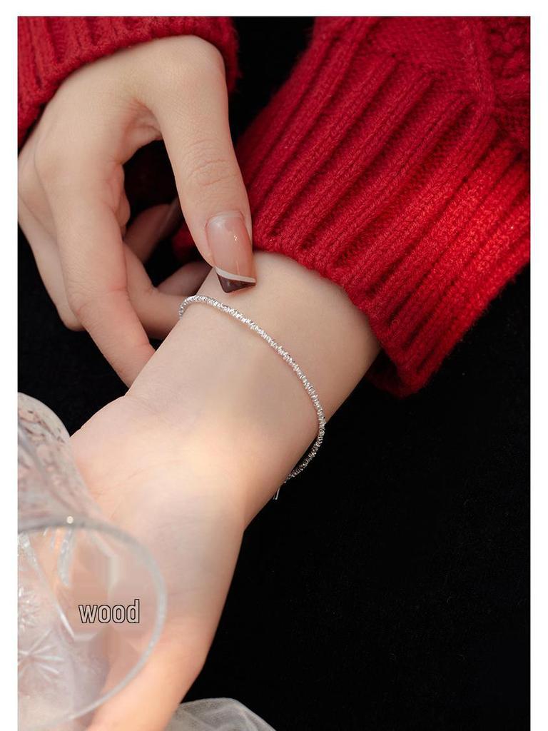 Banyan Tree S925 Silver OT Buckle Bracelet, Exquisite Niche Design, Stackable Women's Jewelry