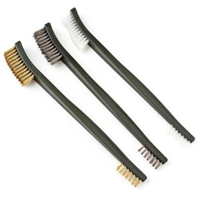 3-teiliges Drahtbürsten-Set, Stahl, Metall, Messing, Nylon, Reinigung, Polieren, Rostbürste, Metall-Reinigungsbürsten-Werkzeug