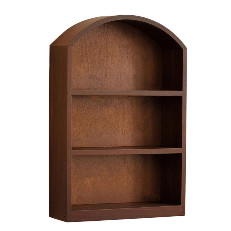 Sturdy Wooden Desktop Organizers Cabinet Clear Glass Front Panel Multipurpose Storage For Home Office Decors