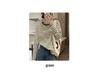 Women's Striped Cotton Long-Sleeve T-Shirt - Loose Fit, Versatile Casual Top for Spring and Autumn