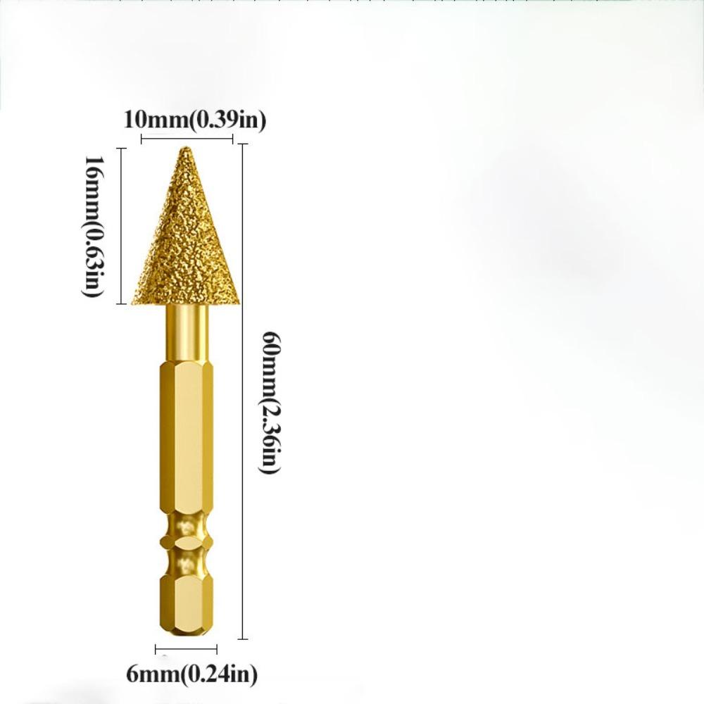 Efficient Abrasive Tool Adamas Rotary Tool Set Coated Grinding Burr  Glass Stone Carving
