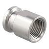 Industrial Grade Tri Clamp Connector with NPT Female Thread and Accurate 25 4mm Ferrule Size in Stainless Steel