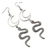Snake Pendant Retro Exaggerated Ear Hook Earrings - Cool Alloy Jewelry
