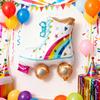 Disco Party Balloons Inflatable Sunglasses Roller Skate Boombox Balloons 80s 90s Retro