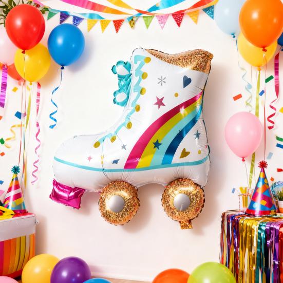 Disco Party Balloons Inflatable Sunglasses Roller Skate Boombox Balloons 80s 90s Retro