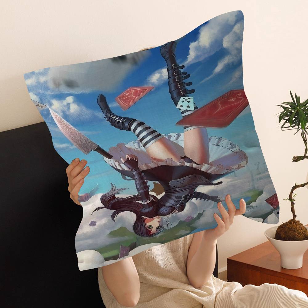 Horror Game AAlice MMadness RReturns Cushion Cover Car Throw Pillow Case For Sofa Car Christmas Gift Xcm Xcm