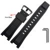 26*14mm Soft Rubber Watchband Replacement for Casio G SHOCK GST-B100/S300/410/210/W110/W100/S110/S100 Silicone Band Men Strap