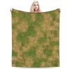Grassland Greenery Fleece Throw Blanket | Super Warm & Comfortable | Home Decorative Blanket for Office & Living Space