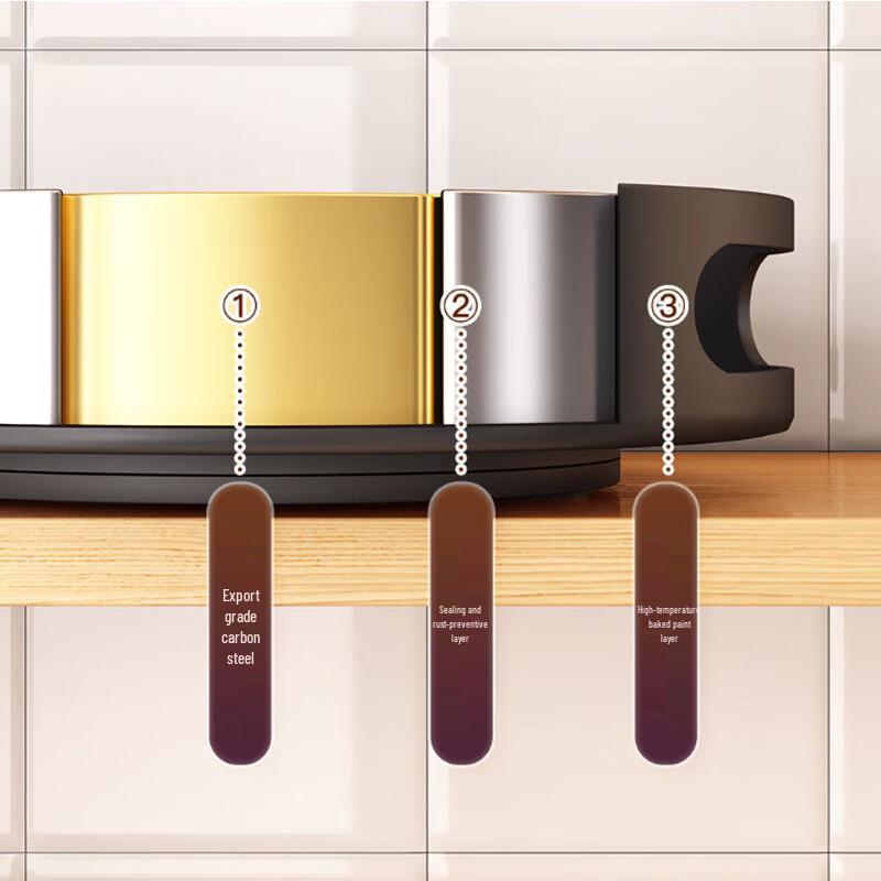 SPSR Rotating Kitchen Spice Rack Turntable Organizer
