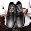 Genuine Leather Men Shoes Luxury Brand Formal Casual Mens Loafers For Men Moccasins Soft Breathable Slip on Boat Shoes