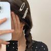 1 Paar Mädchen Haarspange Punktmuster Wellenherzen Geometrisches Design Metall Haarspangen Seitenpony Haarspangen Pendlerhaar