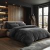 Cotton bedding set THICK TERRY 200x220 SOFT TERRY anthracite