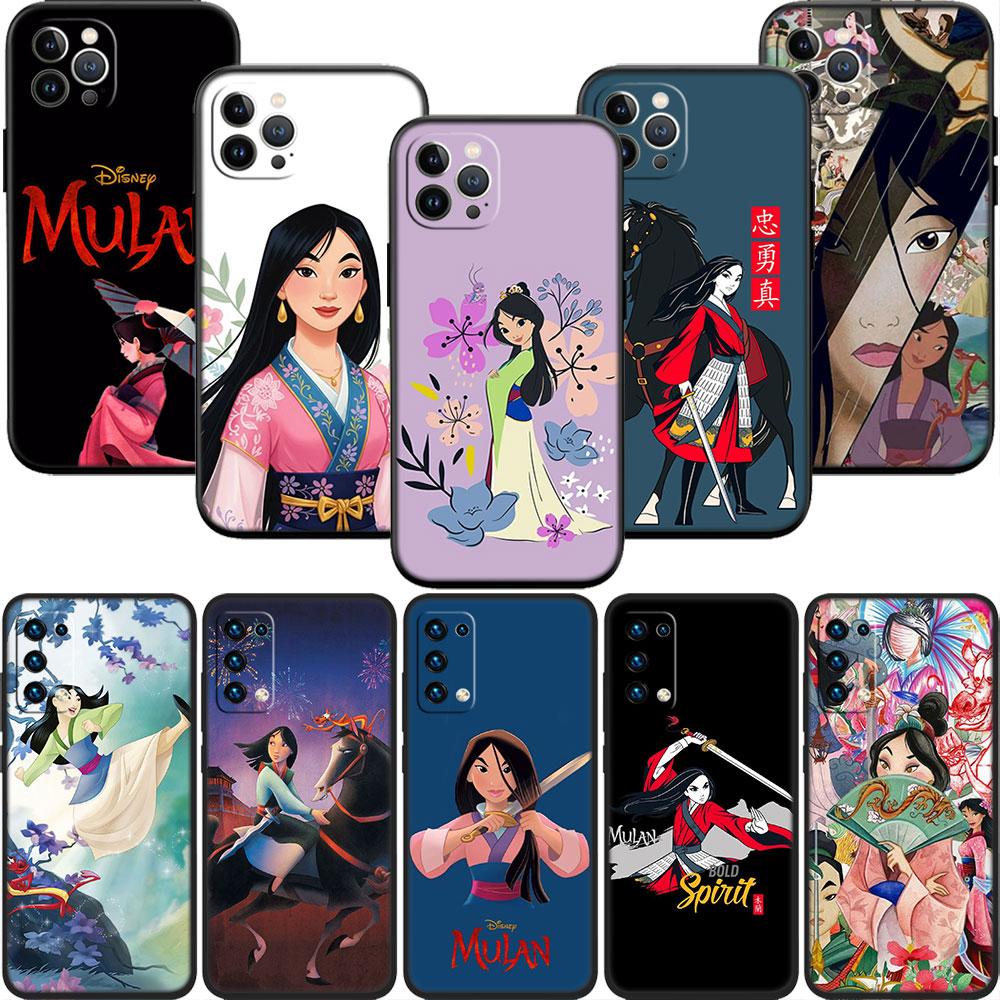 CJ89 Prinzessin Mulan Soft Shell Handyhülle für Samsung Galaxy Note 10 20 S23 S24 S25 Ultra FE Plus Edge Lite A02S A35 A07 A17