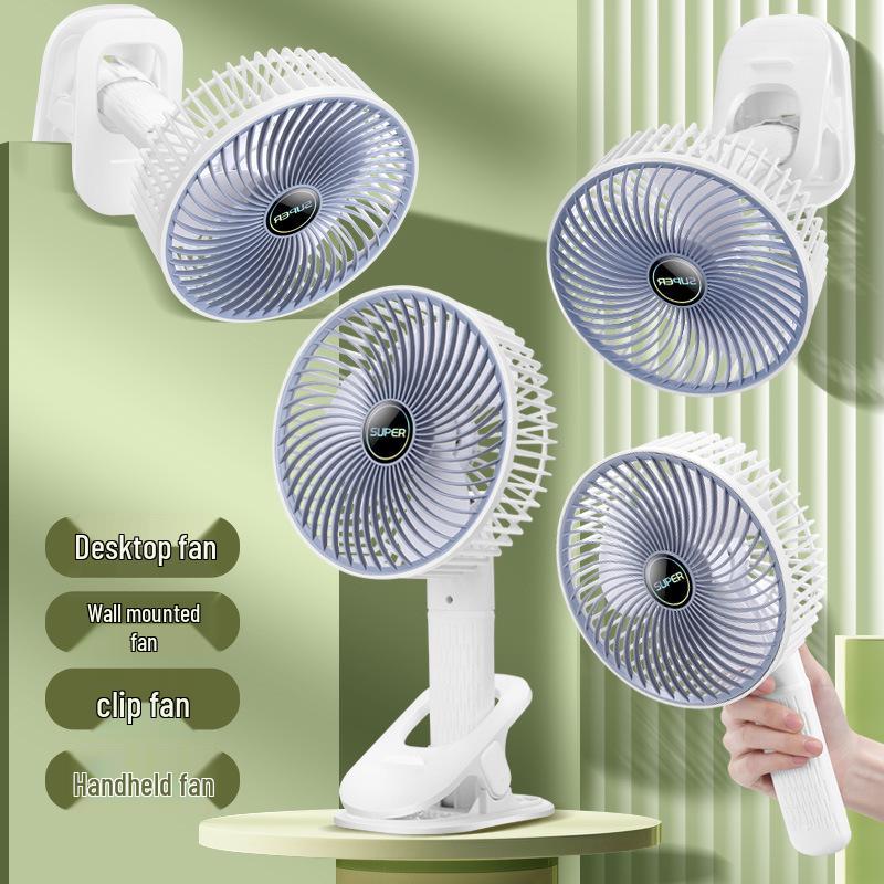 

Portable Dual-Use USB Clip Fan: Customizable Desktop & Handheld for Students Plug-in [No Speed Settings]