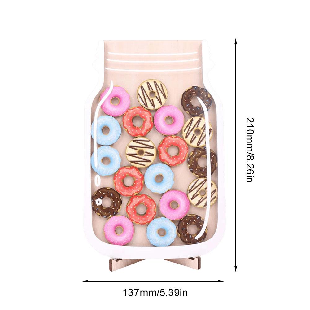 1Pcs Kids Reward Jar With Star Dinosaur Classroom Reward Jar with Standing Base Token Chore Chart Wooden Megnetic Reward Jar