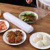 Plastic Wrap Dispenser with Slide Cutter Reusable Food Wrap Cutter Household Cling Film Cutter Refillable Cling Film Dispenser