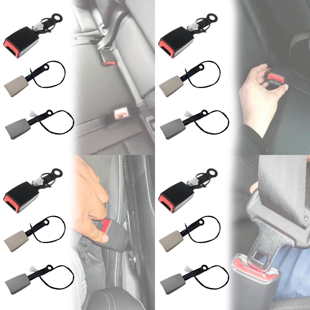 Automotive Safety Belt Buckle Connector With Warning Signal For Car Safety And Security