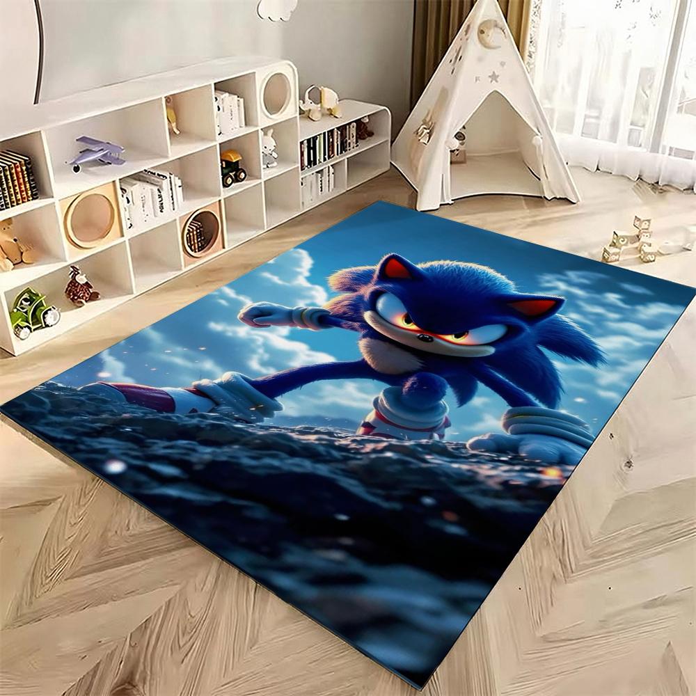Sonic Hedgehog Carpet Bath Mat Plush Rug Small Rug Living Room Rug Bedroom Rug Machine Washable