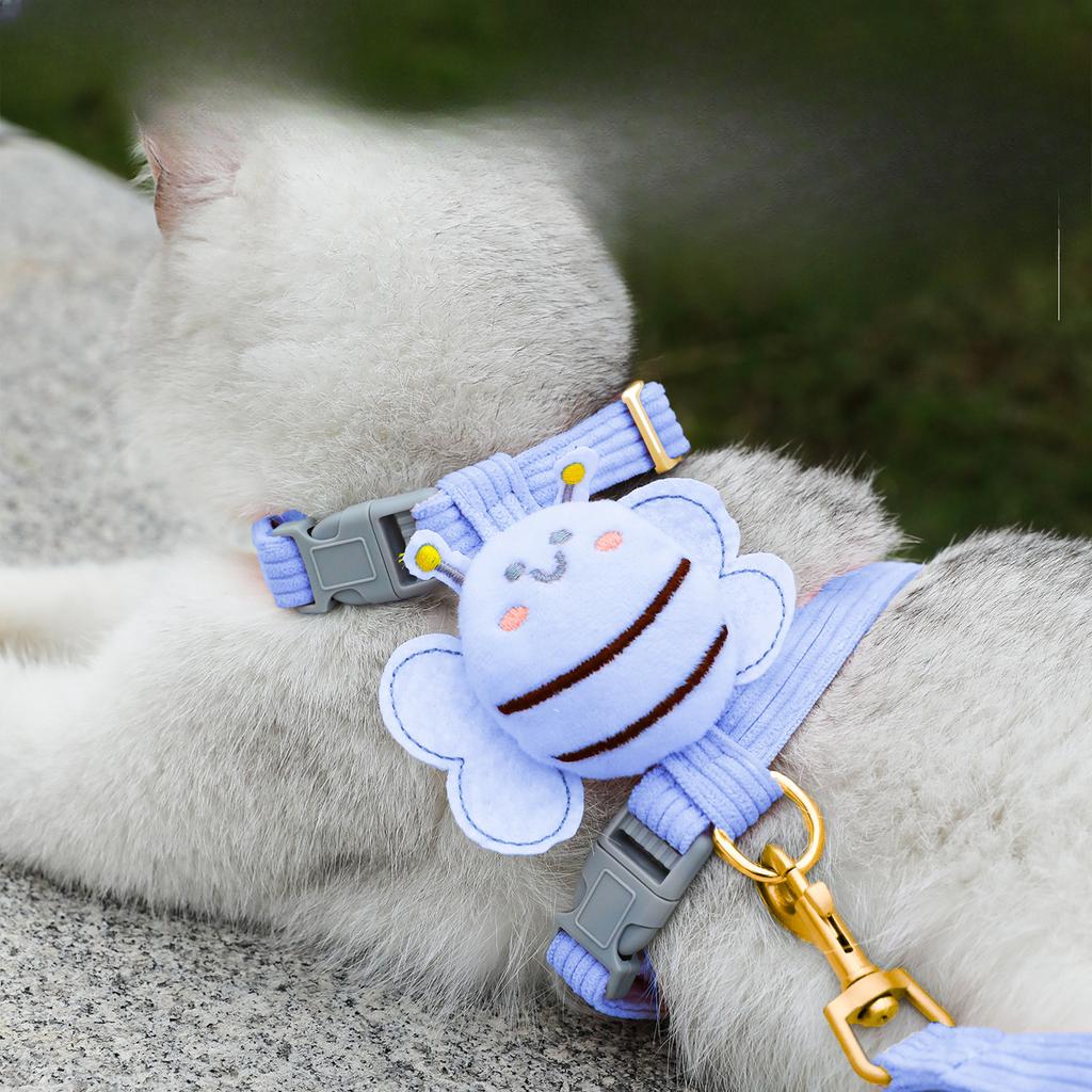 Little Bee Cat Leash, Anti-escape Rope, I-shaped Adjustable Chest-back Cat Leash
