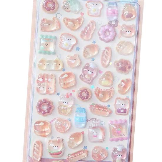 

3D объемные полые наклейки Милые наклейки с животными с плавающим визуальным эффектом Водонепроницаемые ПВХ наклейки для поделок, ноутбуков, бутылок для воды, скрапбукинга