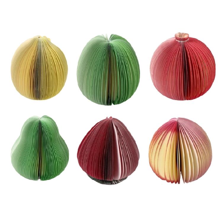 

Fruit Themed Note Paper 750Sheets Unruled Adhesive Note Reminder on Notebook Calender Computer Small Notepads 1