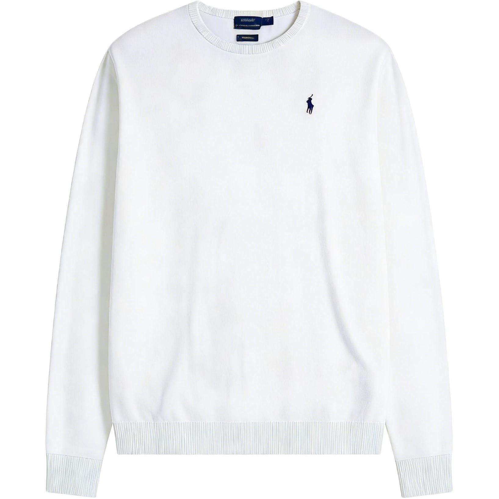 Polo Ralph Lauren Хлопковый свитер с круглым вырезом и вышитым логотипом Small Pony Женский свитер 211737541-004 S 13300₽