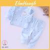 Newborn Baby Cotton Pajama Set With Tie Closure For Infant Sleepwear