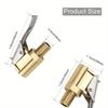 Universal Brass Locking Tyre Air Chuck Adapter Automotive Grade Quick Inflation for Car Motorcycle Bike Accessories Valve Stems 1