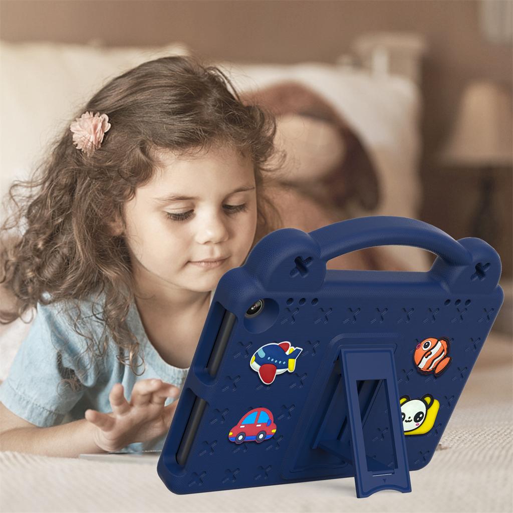 For Amazon Fire HD 8 (2024) Case Kids Cartoon Patterns Hand Grip Kickstand Tablet EVA Cover