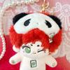 MANCOTTON 10cm Attributeless Plush Toy, Mahjong Panda, Red [Used]