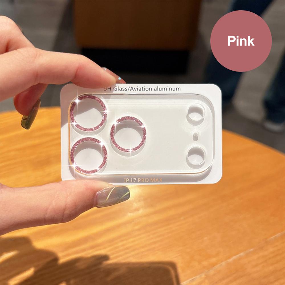 Tempered Glass Camera Protector Film For iPhone 17 ProMax 17Pro 17Air 17 Back Lens Glitter Star Cover Protective Cap Lens Film