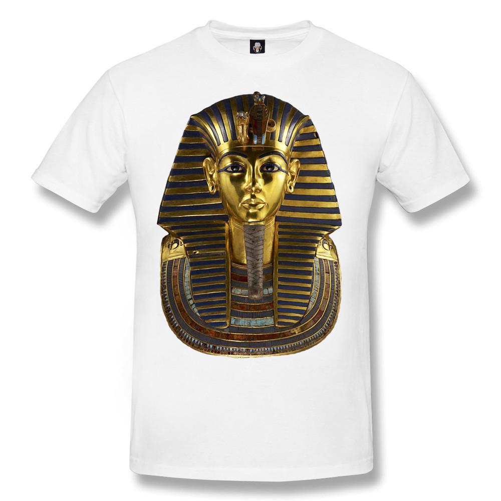 

New Tutankhamun Pharaoh Sublimation White T Shirt Mummy Mask Egyptian Gift Top L