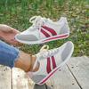 Ladies' Fashionable Contrasting Sports Shoes, Lightweight EVA Sole Skateboard Shoes, All Season Low Cut Lace Up Casual Shoes, Flat Head