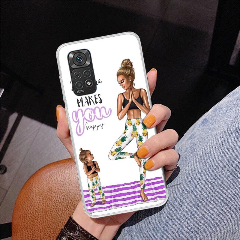 Mom Baby Girls Phone Case For Xiaomi Redmi Note 15 14 13 12S 12 11 Pro Plus 14S 11S 11E 10 10S 11T 5G Personalized Cover Redmi N