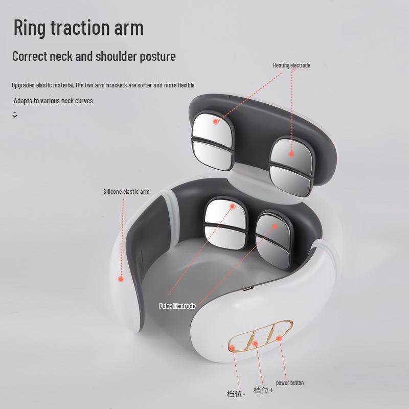 Smart Neck Massager: Portable Cervical Heat & Vibration Therapy Device