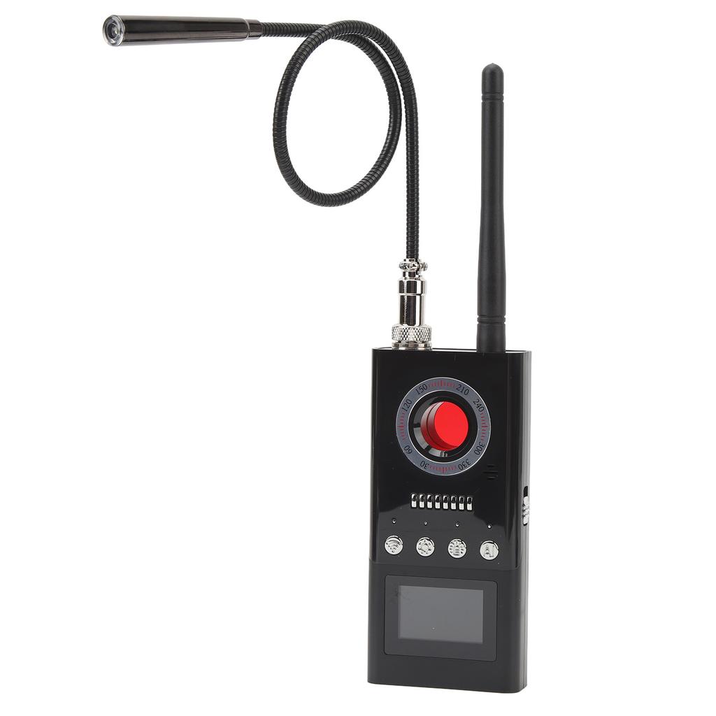 Detector de cameră de eroare 1‑8000MHZ 1000mAh Detector portabil de dispozitiv profesional de ascultare cu LED