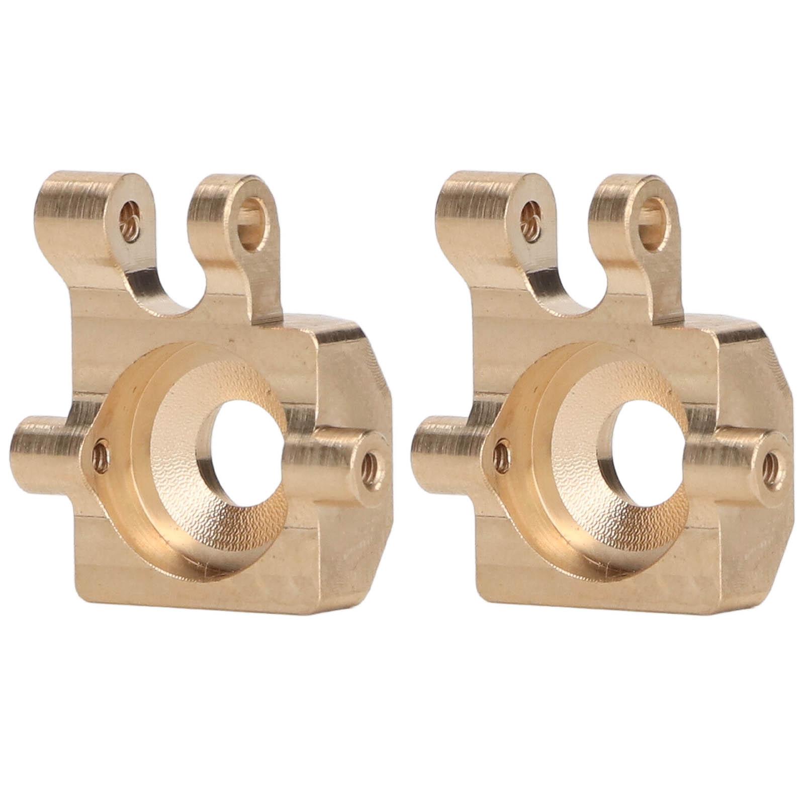 

2PCS RC Brass Steering Cup Golden Brass Steering Blocks Knuckle Upgrade Parts For Traxxas 1/18 TRX4M RC Car