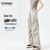 Xueqiman Women's High-Waist Straight Leg Cargo Pants