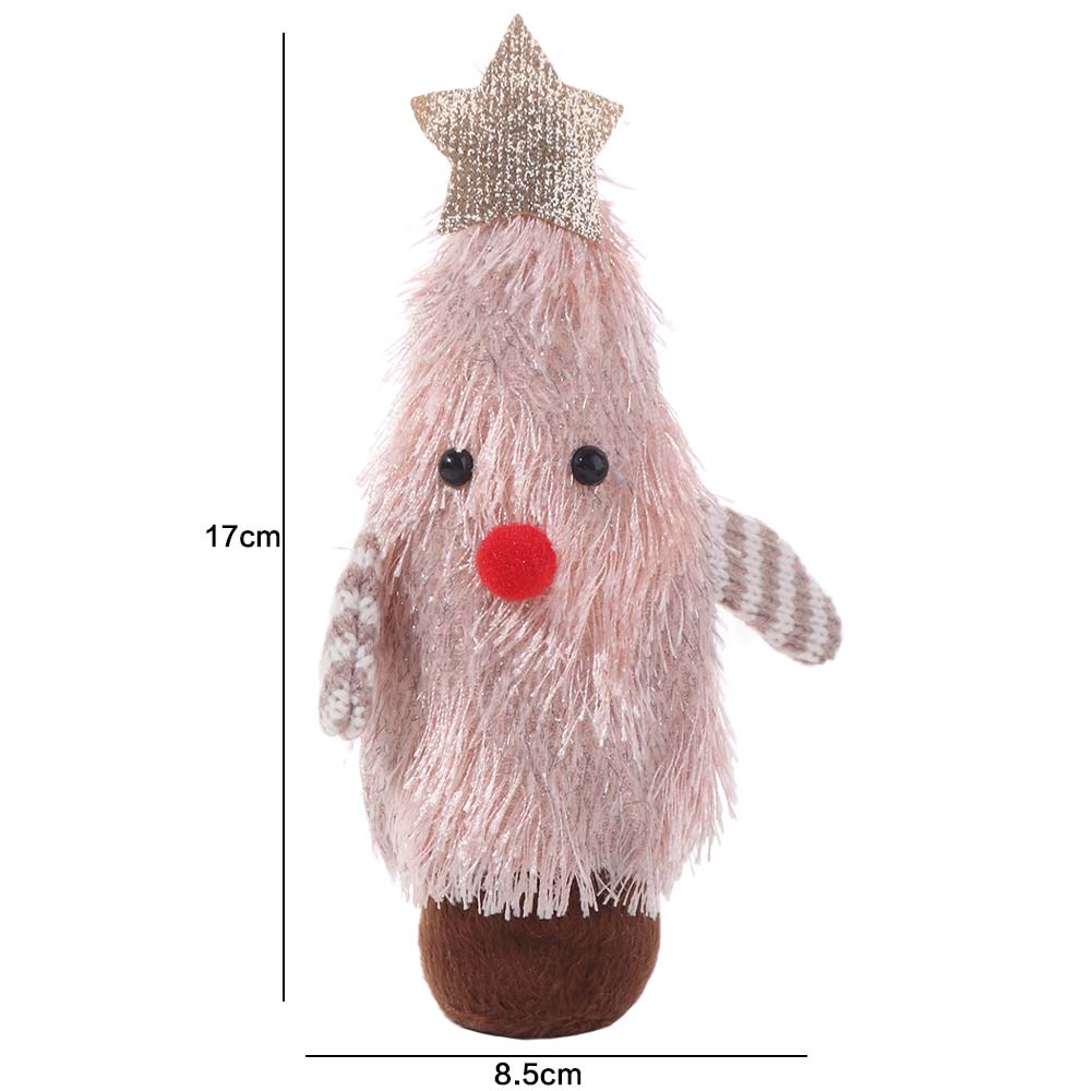 Cartoon Christmas Doll Handmade Xmas Desktop Ornament Cute Christmas Tree Decoration  Hotel