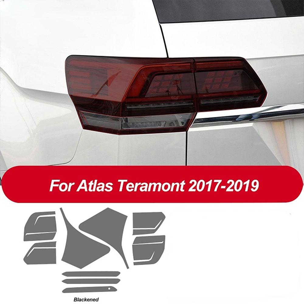 PPF Car Headlight Protective Film Headlamp Transparent Black TPU Sticker for Volkswagen VW Atlas Teramont 2017- Accessories
