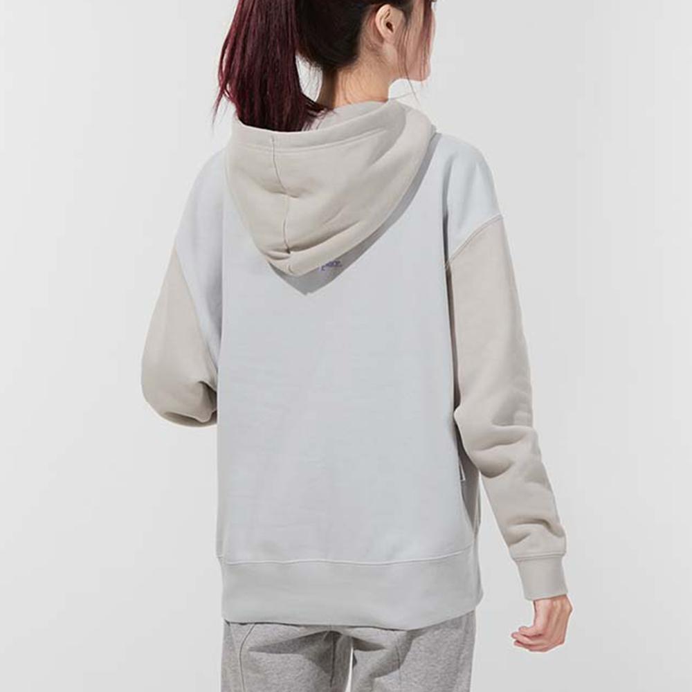 Nike Sportswear Embroidered Logo Color Block Fleece Hoodie Women Hoodies Off-White DO6961-097