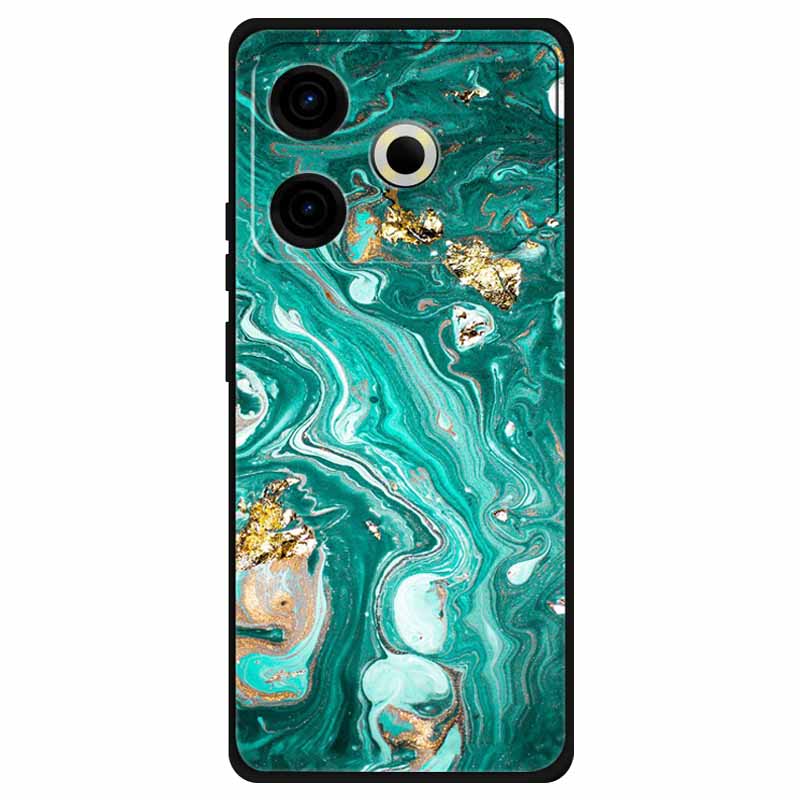 For Tecno Pova 6 Neo Case Silicone Soft Flower Space Fashion Cover For Tecno Phantom X2 Pro Cases Landscape Paint Covers Cute