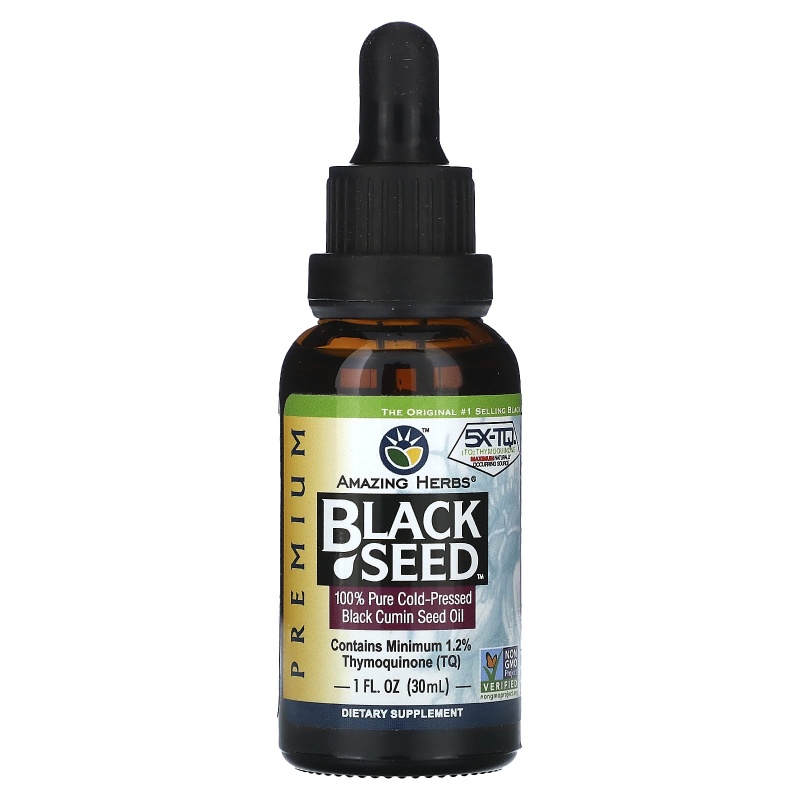 

Black Seed, 100% Pure Cold Pressed Cumin Seed Oil, 1 Fl Oz (30 Ml)