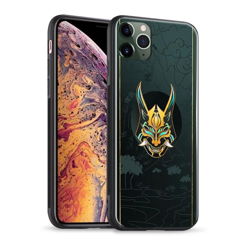 

Genshin Impact Xiao design art Мягкий силиконовый стеклянный чехол для телефона для iPhone SE 6 7 8 Plus X XR XS 11 12 13 Mini Pro Max iPhone 13Pro Max&TPU Silicone Case