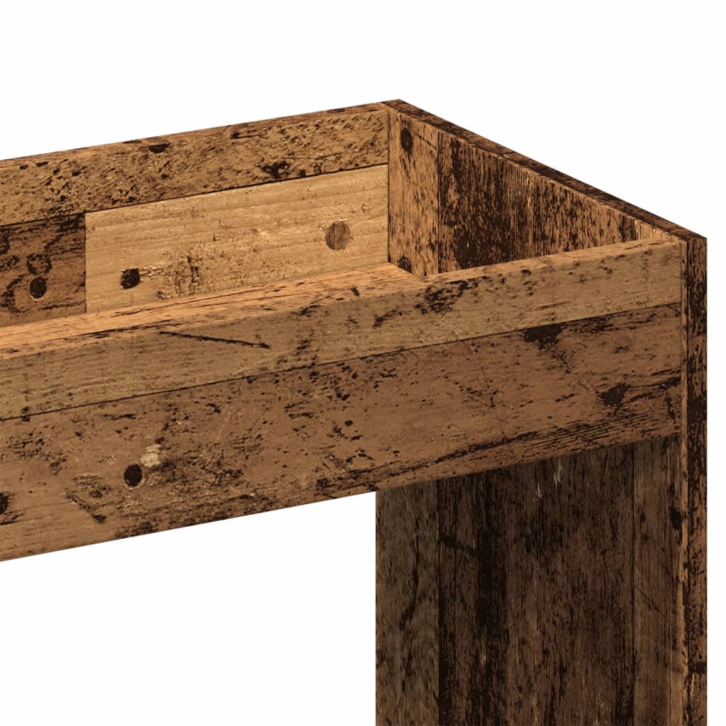 Highboard with Rustic Wood Look 63 X 33 X 100 Cm Engineered Wood