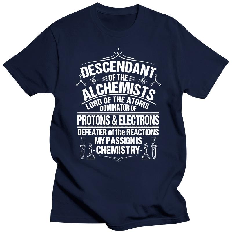 male tee-shirt graphic t shirts Men tshirt Chemistry Funny T-Shirt Alchemist Science Chemist Humor hot Printed T-Shirt tees top