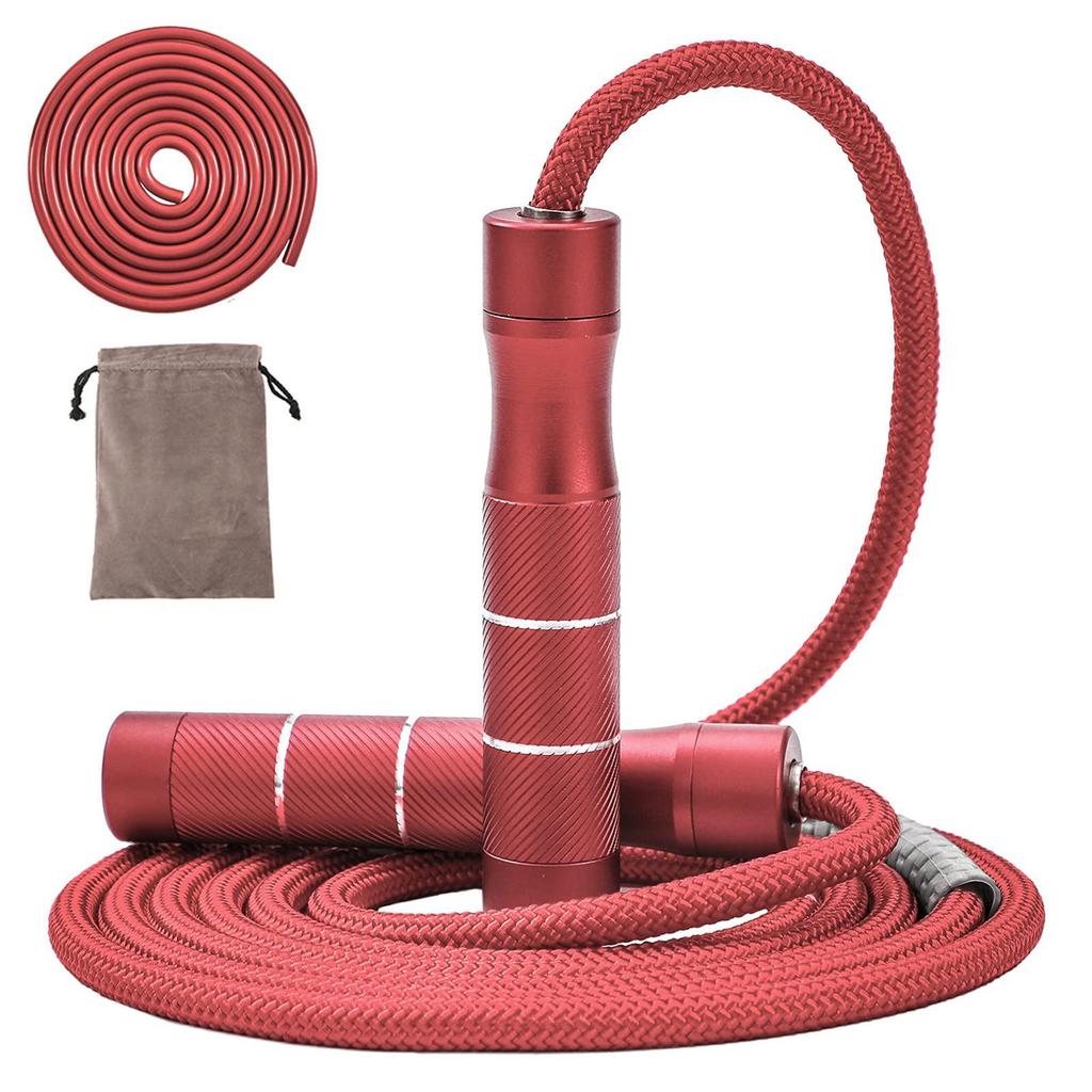 Heavy Weighted Jump Rope with Non-Slip Handle, 9mm Thick, Customizable Colors & Logo, Fitness Essential.